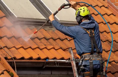 Démoussage et hydrofuge de toiture à Cros-de-Montvert
