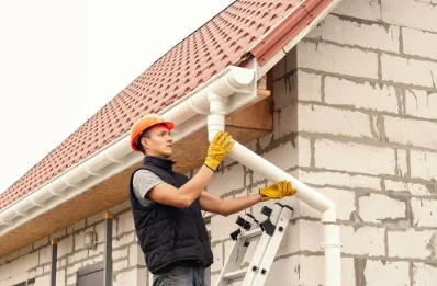 Pose et remplacement de gouttières à Cros-de-Montvert